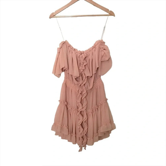 Misa Los Angeles Melis Dress Dusty Rose Chiffon - Picture 4 of 11